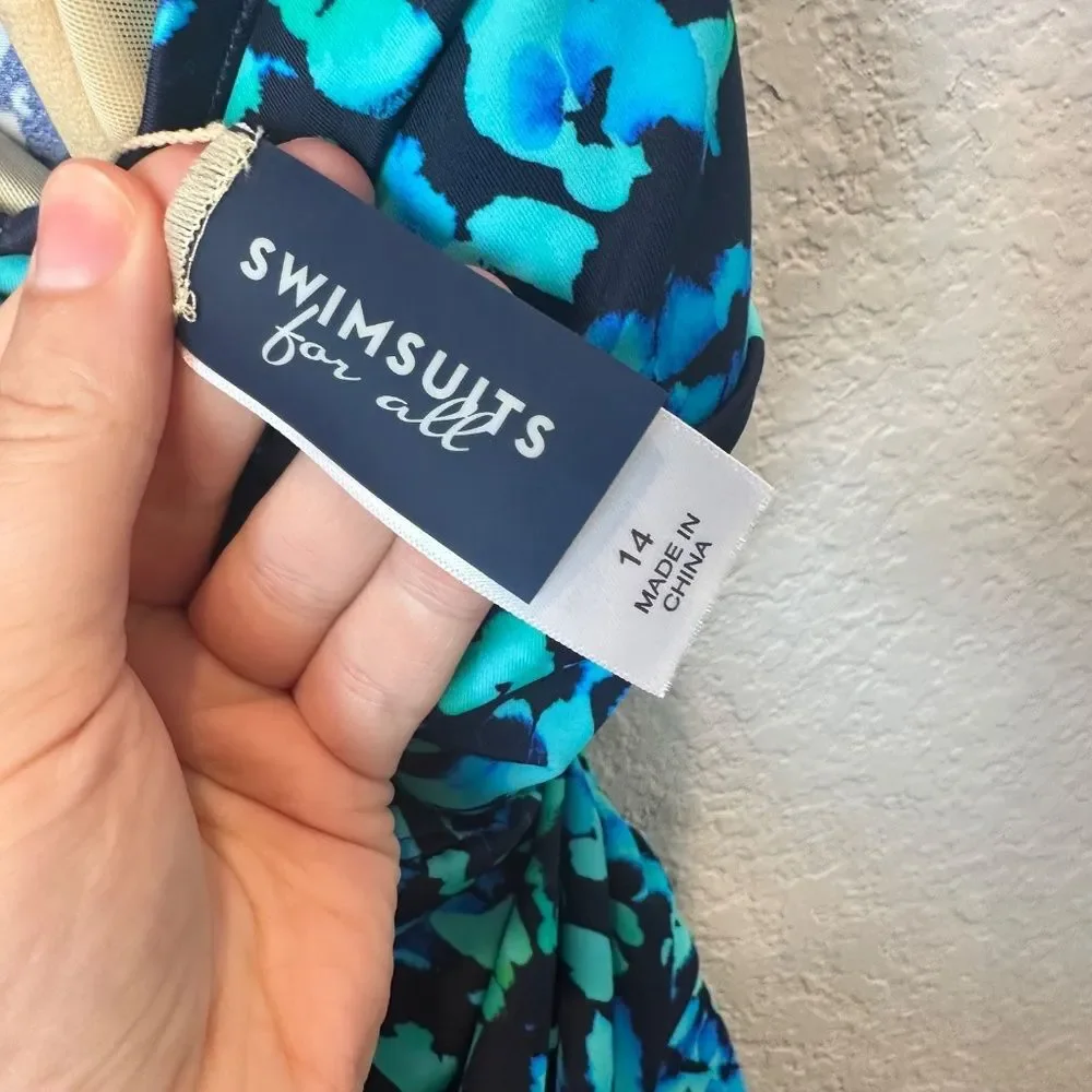 NWOT Swimsuits For All Swimsuit Size 14 - Picture 5 of 9